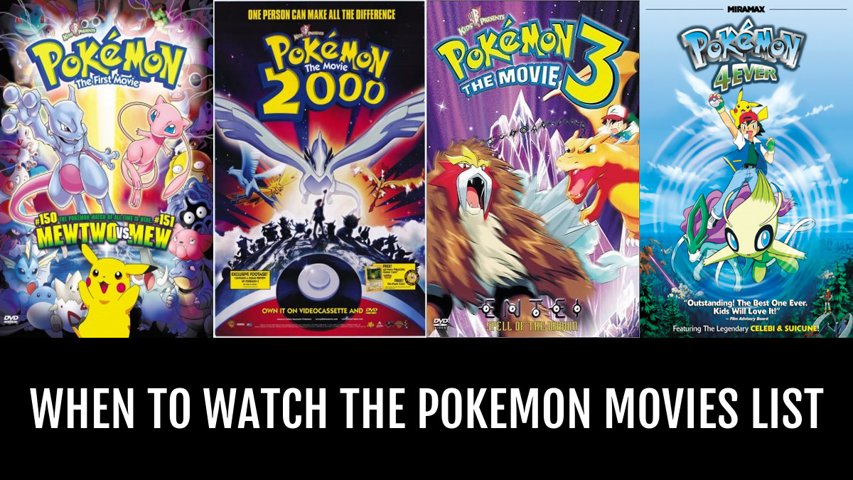 all pokemon movies in order